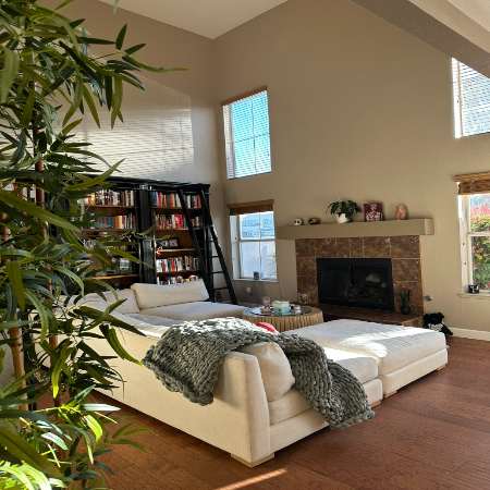 Emily Cheree's comfortable living room.